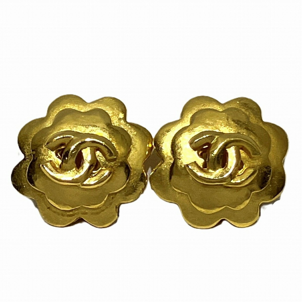 CHANEL Authentic Gold Earrings - Picture 1 of 9